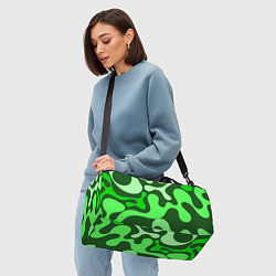 Сумки спортивные Камуфляж зеленый крупный, цвет: 3D-принт — фото 2