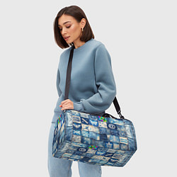 Сумки спортивные Пэчворк с игровыми значками, цвет: 3D-принт — фото 2