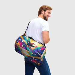Сумки спортивные Человек-паук на ярком фоне, цвет: 3D-принт — фото 2