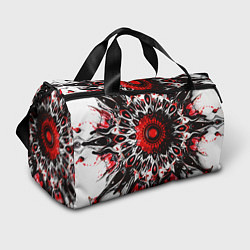 Сумки спортивные Красная сюрреалистичная абстракция, цвет: 3D-принт
