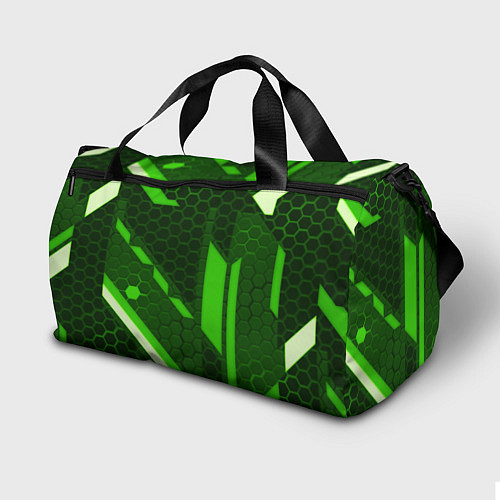 Спортивная сумка Doom geometry green / 3D-принт – фото 2