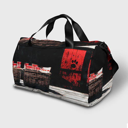 Спортивная сумка Медведь на корзине - нейросеть / 3D-принт – фото 2