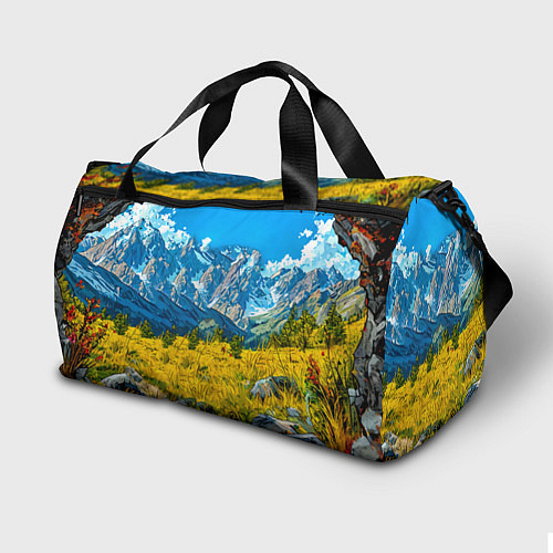 Спортивная сумка Горный козел / 3D-принт – фото 2