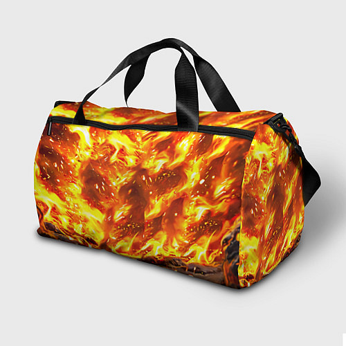 Спортивная сумка Еж в огне / 3D-принт – фото 2