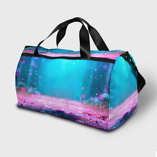 Спортивная сумка Свинка в розовом свете / 3D-принт – фото 2