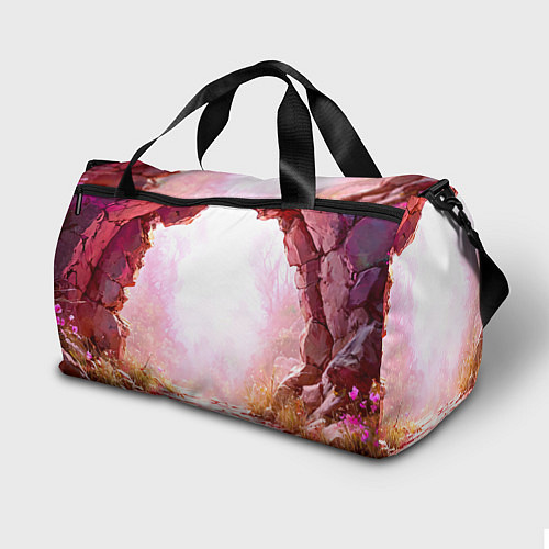 Спортивная сумка Осел в розовом свете / 3D-принт – фото 2