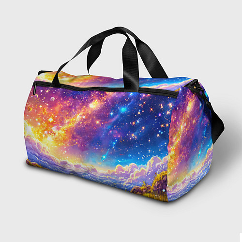 Спортивная сумка Коровка и звездное небо / 3D-принт – фото 2