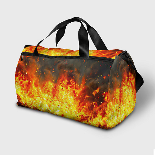 Спортивная сумка Буйвол в огне / 3D-принт – фото 2