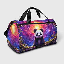 Сумки спортивные Панда и космическое небо, цвет: 3D-принт