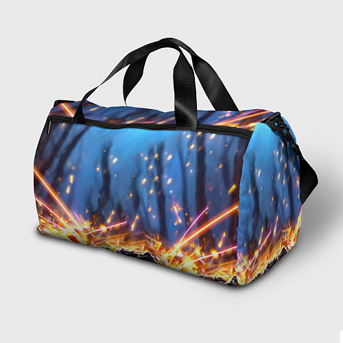 Спортивная сумка Росомаха в искрах / 3D-принт – фото 2