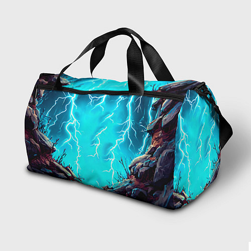 Спортивная сумка Корова в разрядах молнии / 3D-принт – фото 2