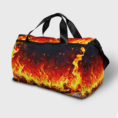 Спортивная сумка Свинка в огне / 3D-принт – фото 2