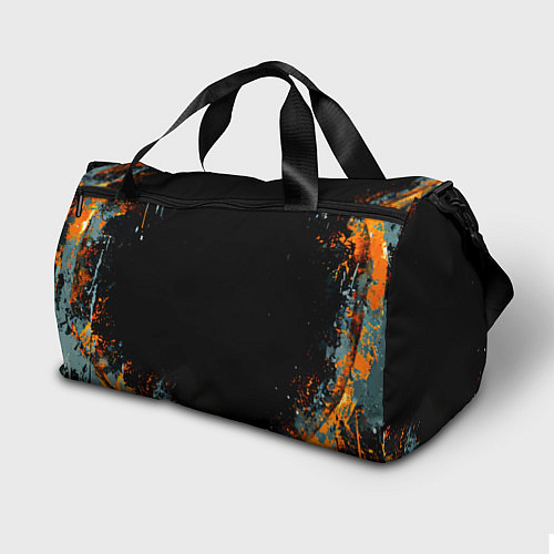 Спортивная сумка Лиса на черном / 3D-принт – фото 2