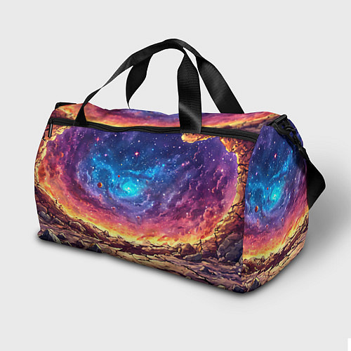 Спортивная сумка Краб смотрит в космос / 3D-принт – фото 2
