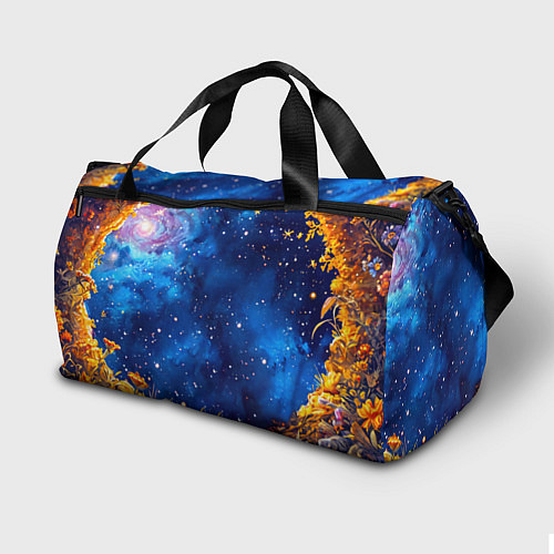 Спортивная сумка Крыса и космическое небо / 3D-принт – фото 2