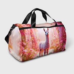 Сумки спортивные Альпака в розовом, цвет: 3D-принт