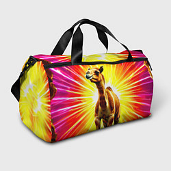 Сумки спортивные Верблюд в ярких лучах, цвет: 3D-принт