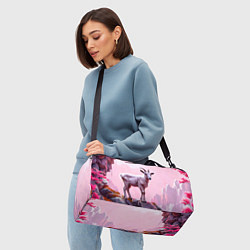 Сумки спортивные Козлик в розовом свете, цвет: 3D-принт — фото 2