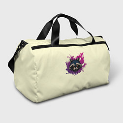 Сумки спортивные Дикий енот, цвет: 3D-принт