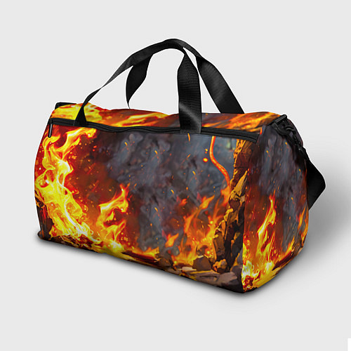 Спортивная сумка Опоссум в огне / 3D-принт – фото 2