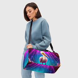 Сумки спортивные Пеликан в сиянии лучей, цвет: 3D-принт — фото 2