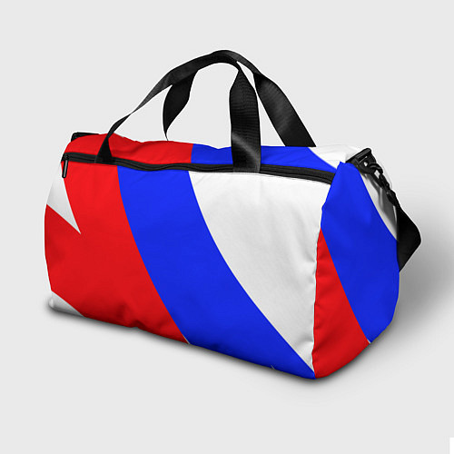 Спортивная сумка Герб Российского государства на фоне цветов флага / 3D-принт – фото 2