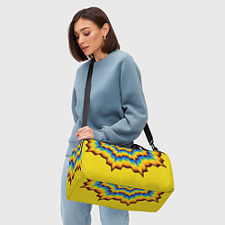 Сумки спортивные Узоры на желтом, цвет: 3D-принт — фото 2