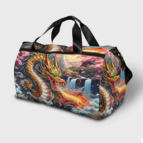 Спортивная сумка Dragon tattoo - irezumi / 3D-принт – фото 2