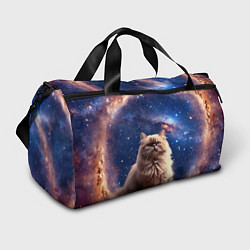 Сумки спортивные Гималайская кошка в космосе, цвет: 3D-принт