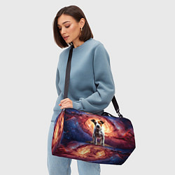 Сумки спортивные Фокстерьер в космосе, цвет: 3D-принт — фото 2