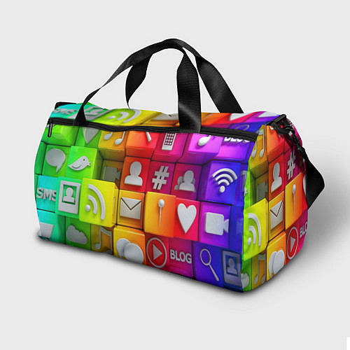 Спортивная сумка Square / 3D-принт – фото 2