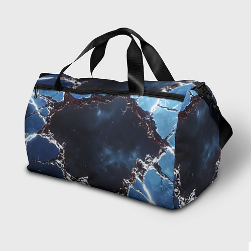 Спортивная сумка Объемная дыра в стене текстура / 3D-принт – фото 2