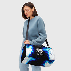 Сумки спортивные Ведьмак лого синие краски, цвет: 3D-принт — фото 2