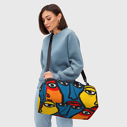 Сумки спортивные Арт с лицами, цвет: 3D-принт — фото 2