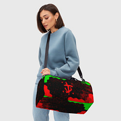 Сумки спортивные Doom лого соты текстура, цвет: 3D-принт — фото 2