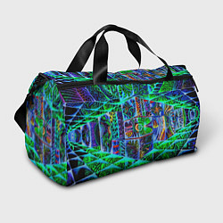 Сумки спортивные Психоделика узор кислотный, цвет: 3D-принт