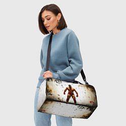 Сумки спортивные Реслер на белом, цвет: 3D-принт — фото 2