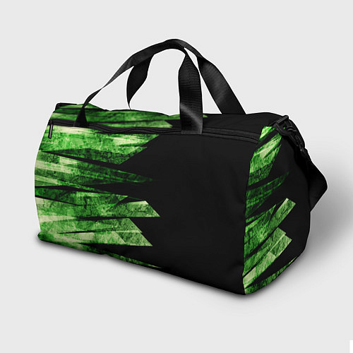 Спортивная сумка Color green black / 3D-принт – фото 2