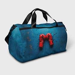 Сумки спортивные Бойцовские перчатки на синем, цвет: 3D-принт