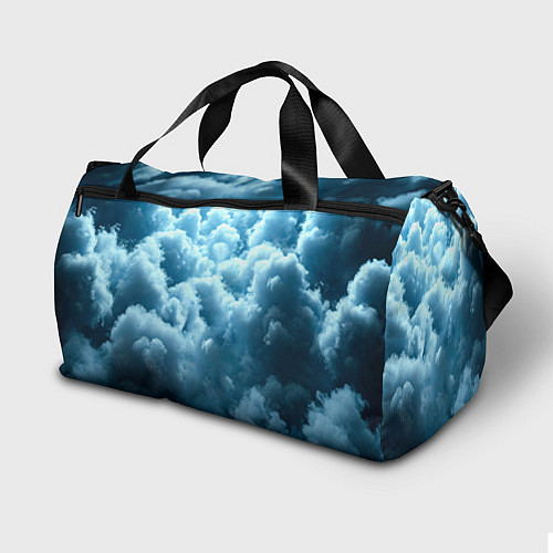 Спортивная сумка Мухаммед Али в синем дыму / 3D-принт – фото 2