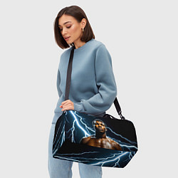 Сумки спортивные Мухаммед Али и молния, цвет: 3D-принт — фото 2