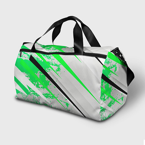 Спортивная сумка Color white light green / 3D-принт – фото 2