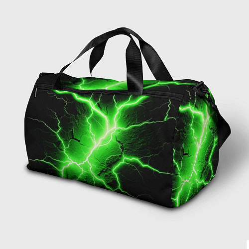 Спортивная сумка Color green black / 3D-принт – фото 2