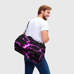 Сумки спортивные Color pink black, цвет: 3D-принт — фото 2