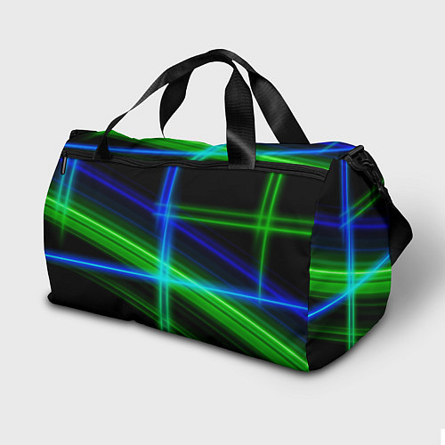 Спортивная сумка Color blue black green / 3D-принт – фото 2