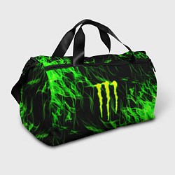 Сумки спортивные Monster energy flame green, цвет: 3D-принт