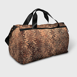 Сумки спортивные Светлый коричневый абстрактная текстура, цвет: 3D-принт