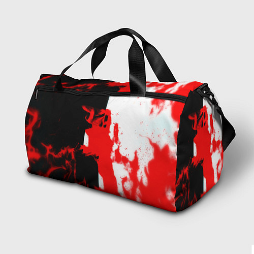 Спортивная сумка Monster energy огненная текстура / 3D-принт – фото 2