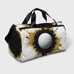 Сумки спортивные Мяч для гольфа на белом, цвет: 3D-принт
