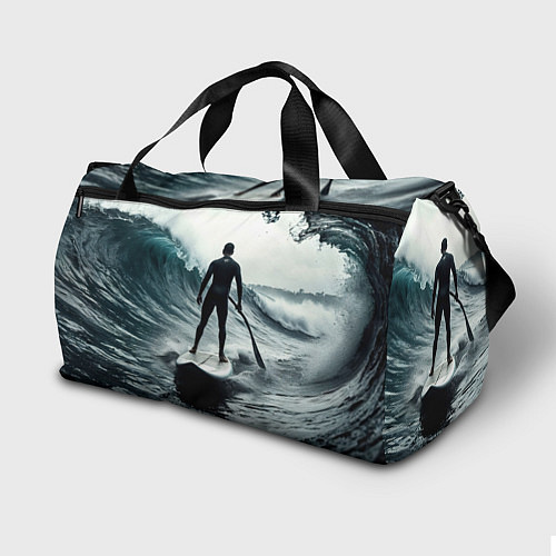 Спортивная сумка Сапсёрфер в волне / 3D-принт – фото 2